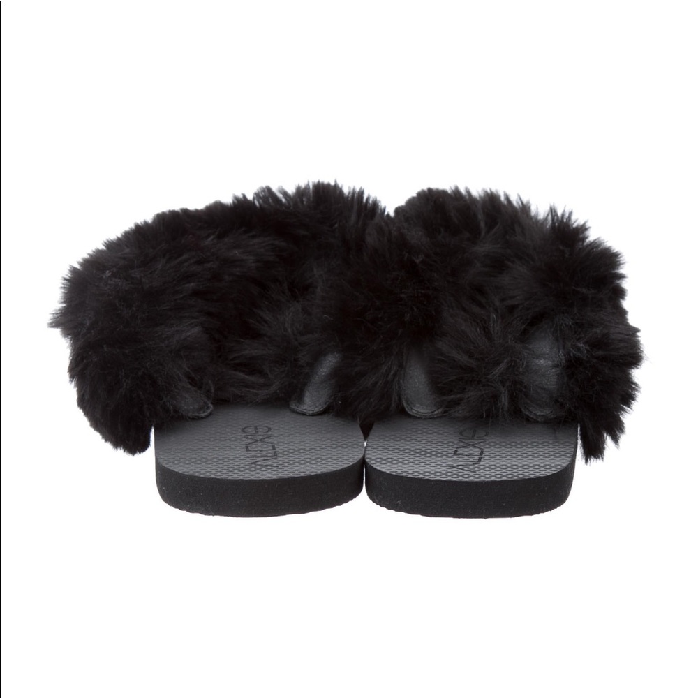 NWT Alexis Fur Thong Sandals Sz. 35/36 - Picture 3 of 7